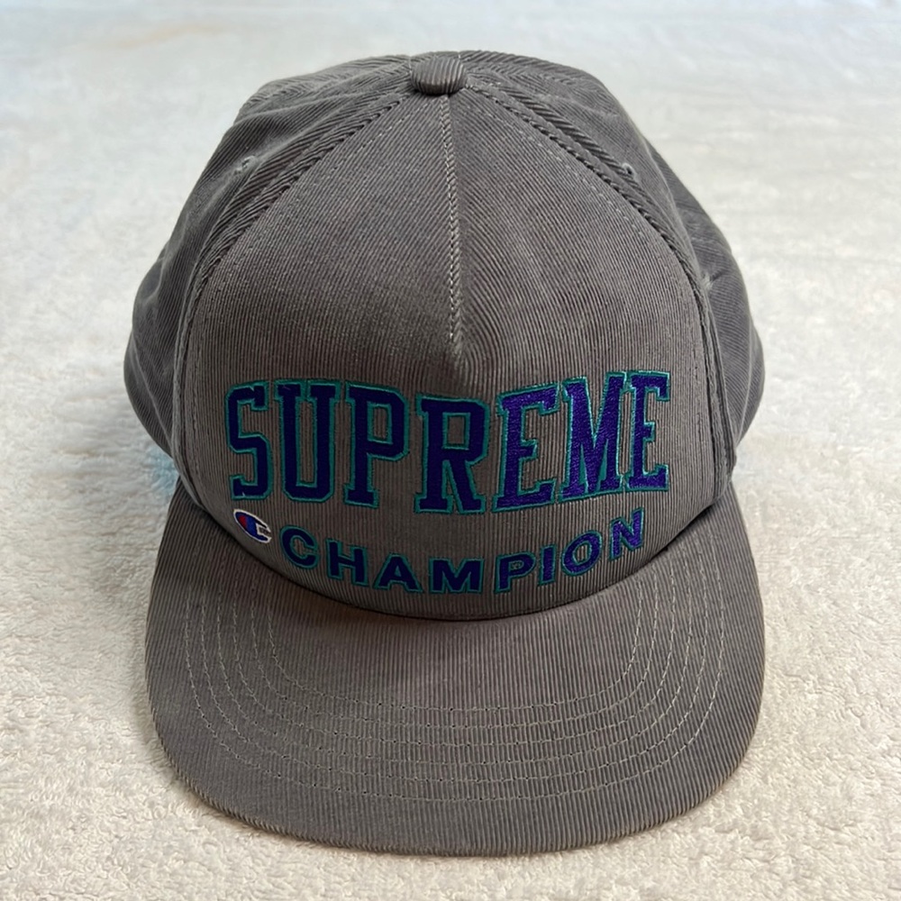 Supreme Champion Corduroy Baseball Cap, OS adjustable snapback